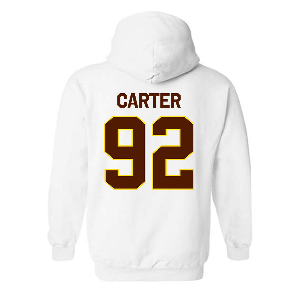 Western Michigan - NCAA Football : Gian Carter - Classic Shersey Hooded Sweatshirt-1