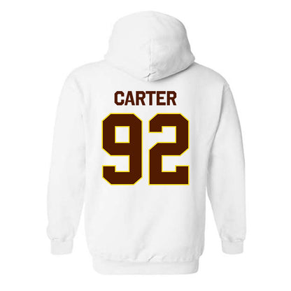 Western Michigan - NCAA Football : Gian Carter - Classic Shersey Hooded Sweatshirt-1