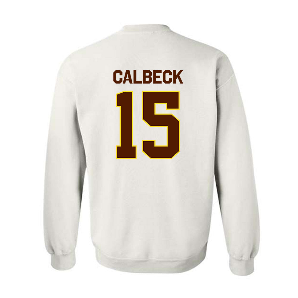 Western Michigan - NCAA Men's Ice Hockey : Alex Calbeck - Classic Shersey Crewneck Sweatshirt-1