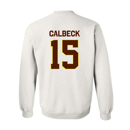 Western Michigan - NCAA Men's Ice Hockey : Alex Calbeck - Classic Shersey Crewneck Sweatshirt-1