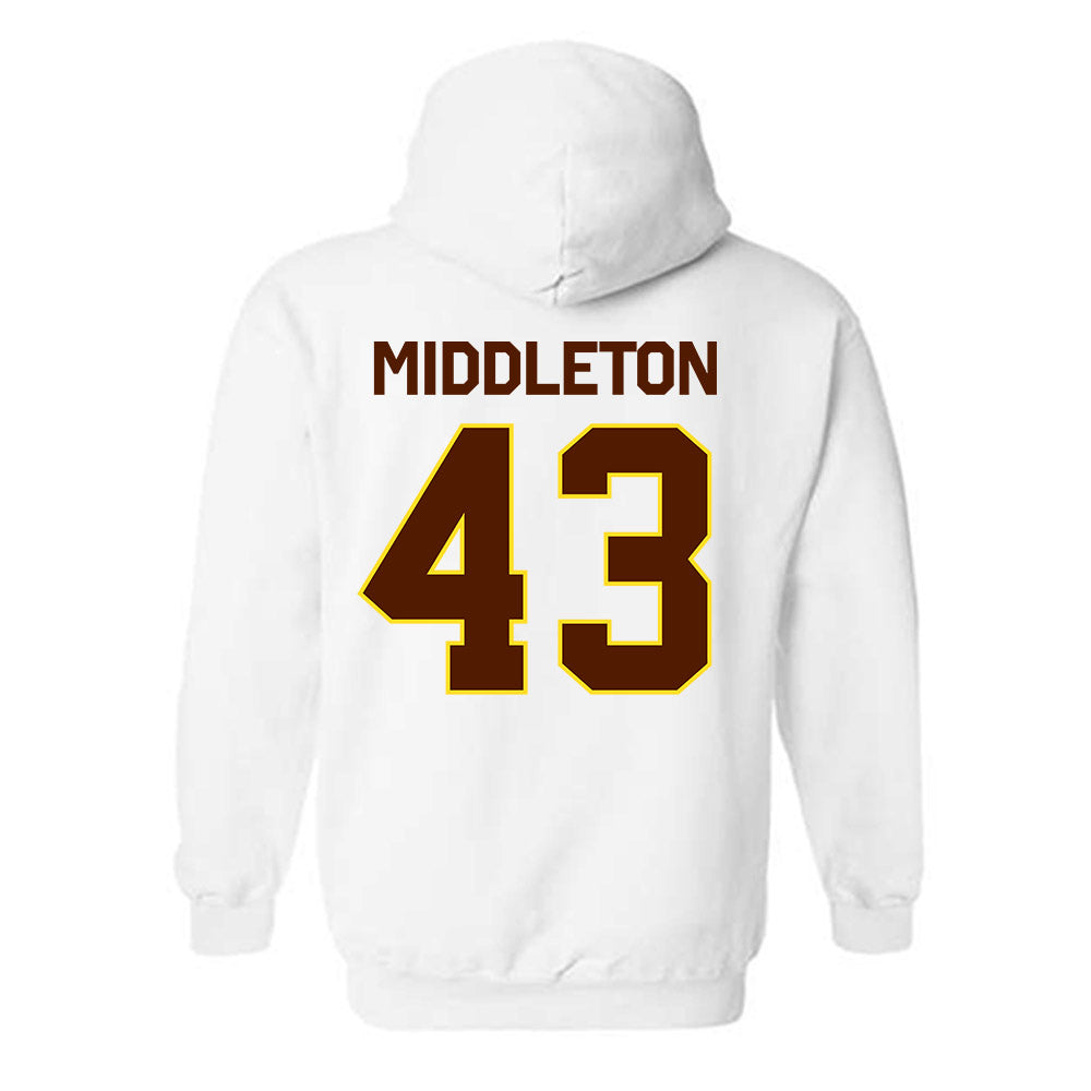 Western Michigan - NCAA Baseball : Cooper Middleton - Classic Shersey Hooded Sweatshirt-1