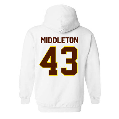 Western Michigan - NCAA Baseball : Cooper Middleton - Classic Shersey Hooded Sweatshirt-1