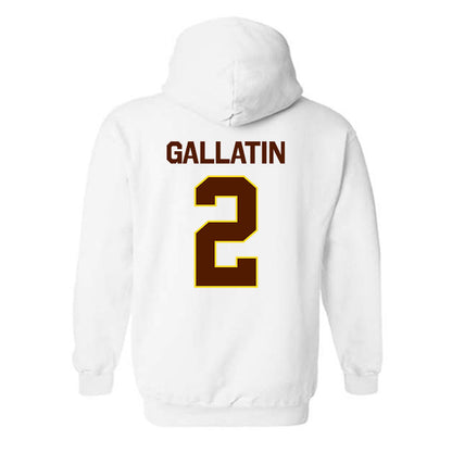 Western Michigan - NCAA Men's Ice Hockey : Grady Gallatin - Classic Shersey Hooded Sweatshirt-1