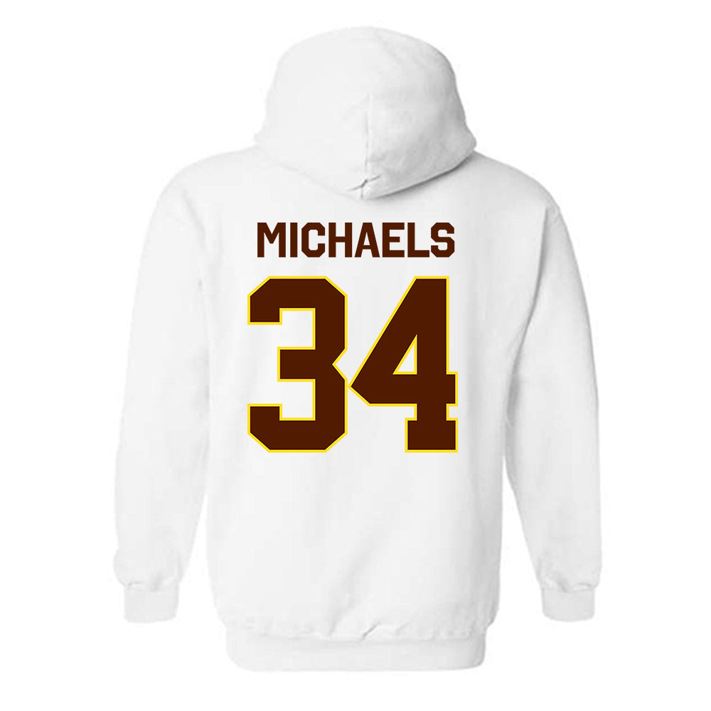 Western Michigan - NCAA Men's Ice Hockey : Owen Michaels - Classic Shersey Hooded Sweatshirt-1