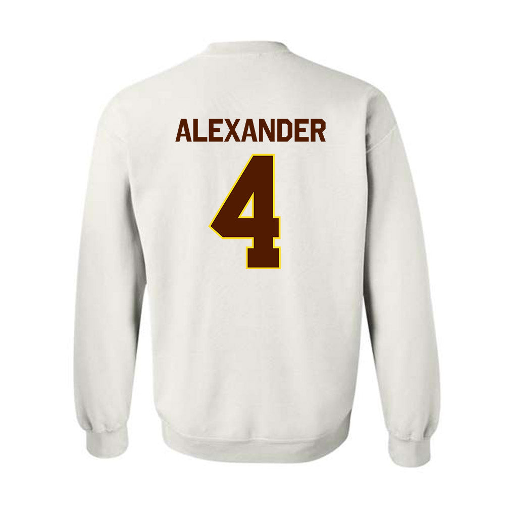 Western Michigan - NCAA Football : Austin Alexander - Classic Shersey Crewneck Sweatshirt-1