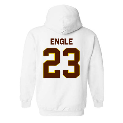 Western Michigan - NCAA Men's Ice Hockey : Edison Engle - Classic Shersey Hooded Sweatshirt-1