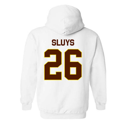 Western Michigan - NCAA Men's Ice Hockey : Jamison Sluys - Classic Shersey Hooded Sweatshirt-1