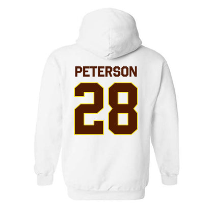 Western Michigan - NCAA Football : Will Peterson - Classic Shersey Hooded Sweatshirt-1