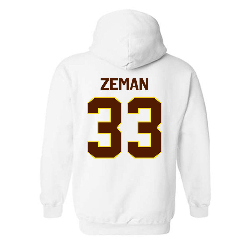 Western Michigan - NCAA Football : Zachary Zeman - Classic Shersey Hooded Sweatshirt-1