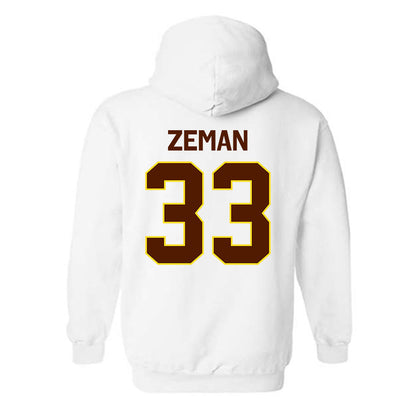 Western Michigan - NCAA Football : Zachary Zeman - Classic Shersey Hooded Sweatshirt-1