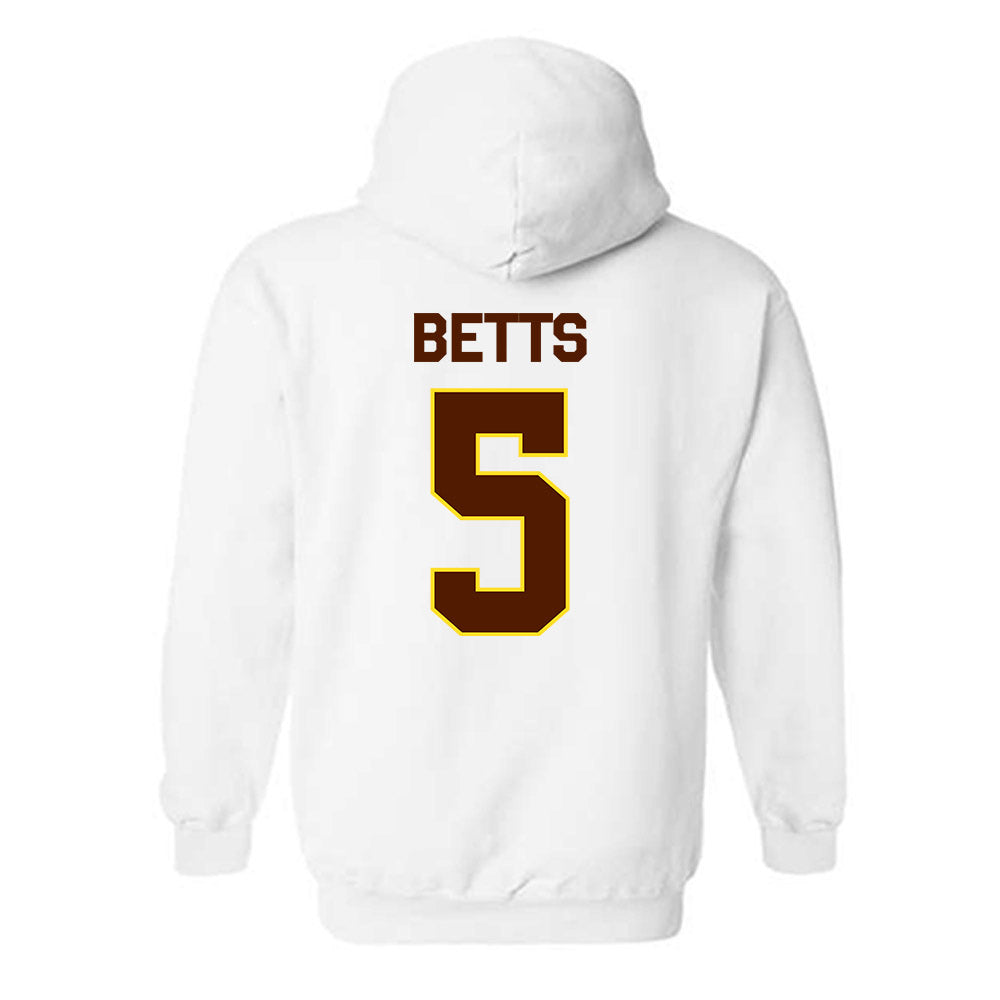 Western Michigan - NCAA Football : Justyce Betts - Classic Shersey Hooded Sweatshirt-1