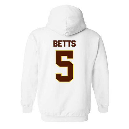 Western Michigan - NCAA Football : Justyce Betts - Classic Shersey Hooded Sweatshirt-1