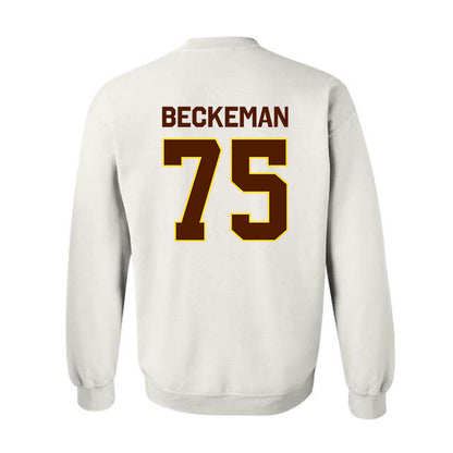 Western Michigan - NCAA Football : Spencer Beckeman - Classic Shersey Crewneck Sweatshirt-1