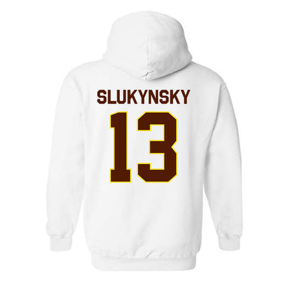 Western Michigan - NCAA Men's Ice Hockey : Grant Slukynsky - Classic Shersey Hooded Sweatshirt-1