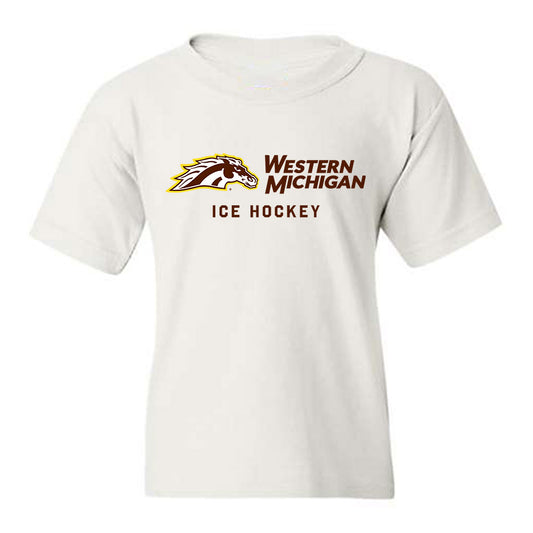 Western Michigan - NCAA Men's Ice Hockey : Zaccharya Wisdom - Classic Shersey Youth T-Shirt-0