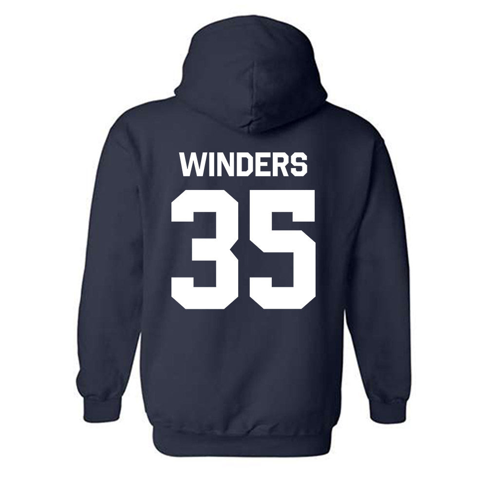 Butler - NCAA Baseball : Max Winders - Classic Shersey Hooded Sweatshirt-1