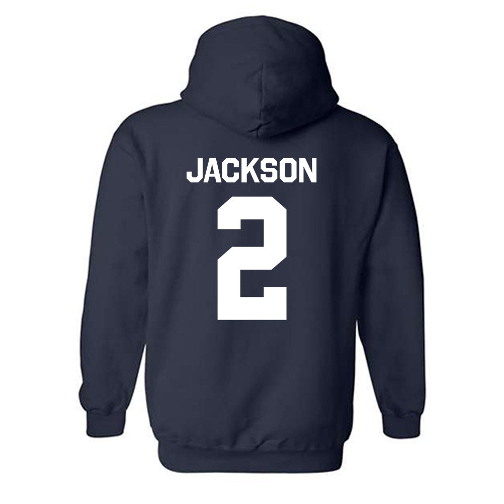 Butler - NCAA Men's Basketball : Jalen Jackson - Classic Shersey Hooded Sweatshirt-1