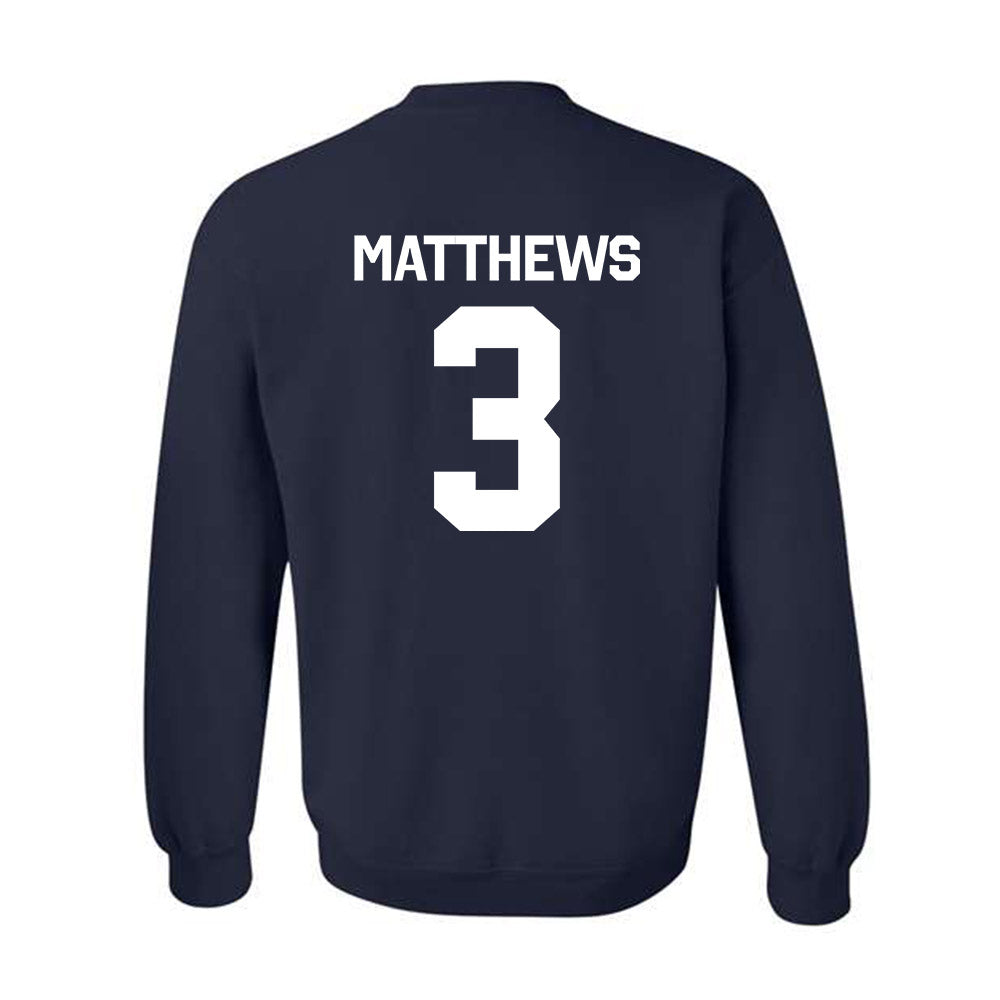 Butler - NCAA Football : Blake Matthews - Classic Shersey Crewneck Sweatshirt-1