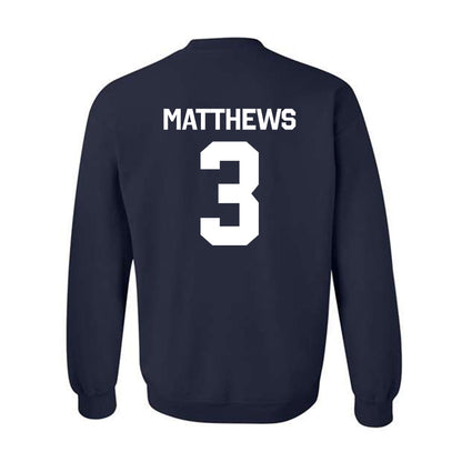 Butler - NCAA Football : Blake Matthews - Classic Shersey Crewneck Sweatshirt-1