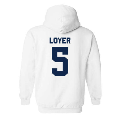 Butler - NCAA Women's Volleyball : Jersey Loyer - Classic Shersey Hooded Sweatshirt-1