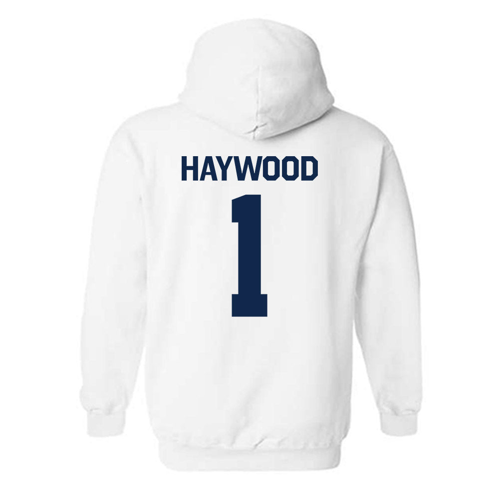 Butler - NCAA Men's Basketball : Evan Haywood - Classic Shersey Hooded Sweatshirt-1