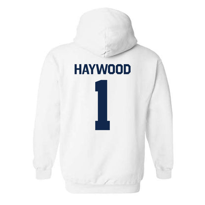 Butler - NCAA Men's Basketball : Evan Haywood - Classic Shersey Hooded Sweatshirt-1