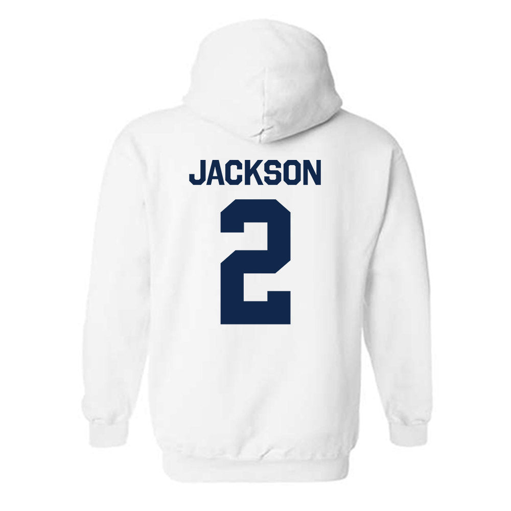 Butler - NCAA Men's Basketball : Jalen Jackson - Classic Shersey Hooded Sweatshirt-1