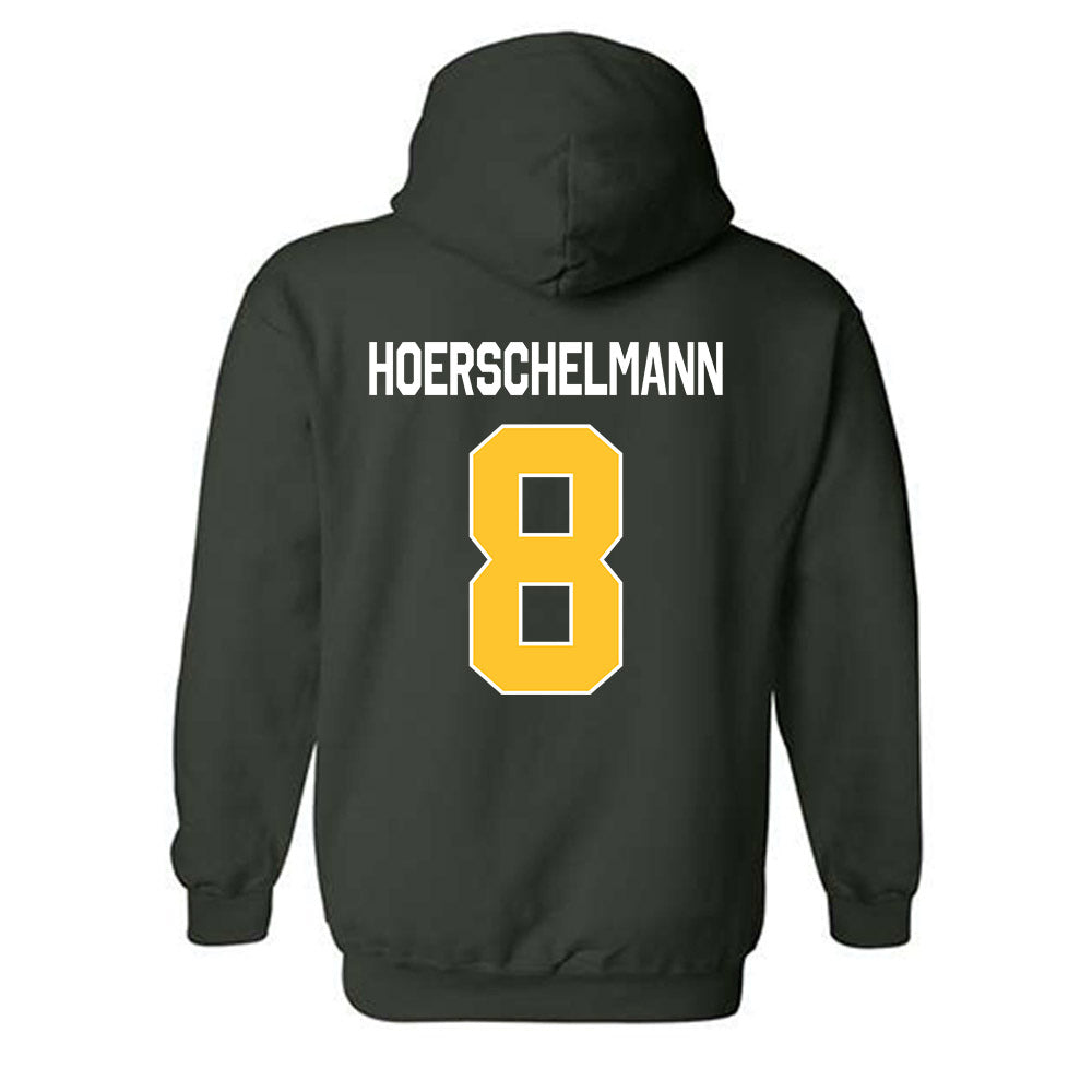 Siena - NCAA Men's Lacrosse : Hans Hoerschelmann - Classic Shersey Hooded Sweatshirt-1