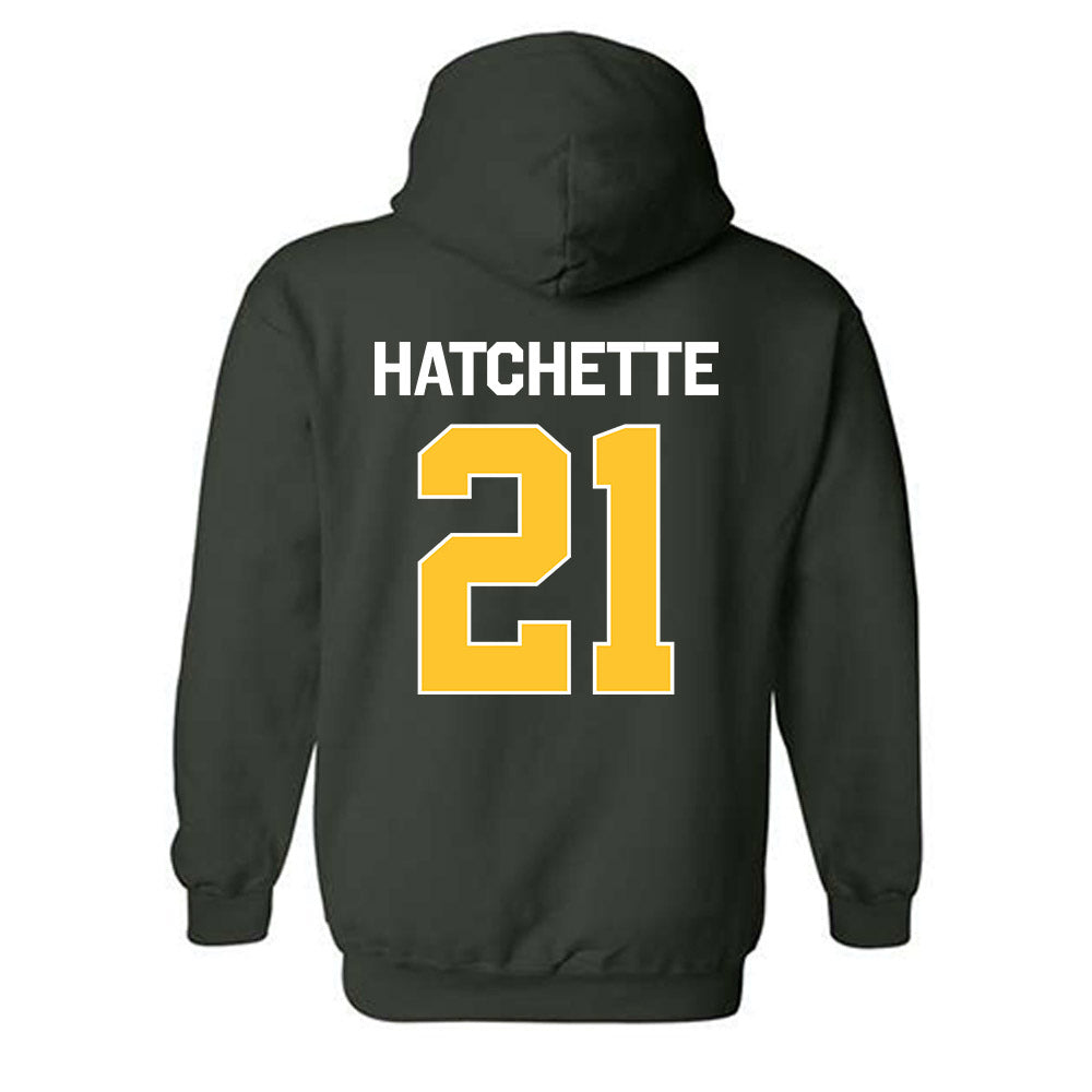 Siena - NCAA Women's Basketball : Myanna Hatchette - Classic Shersey Hooded Sweatshirt-1