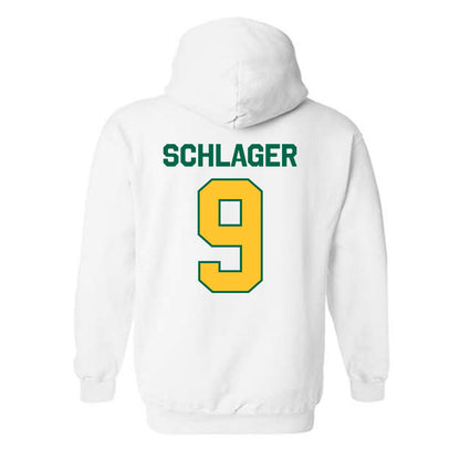 Siena - NCAA Men's Basketball : Owen Schlager - Classic Shersey Hooded Sweatshirt-1