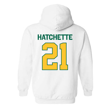 Siena - NCAA Women's Basketball : Myanna Hatchette - Classic Shersey Hooded Sweatshirt-1