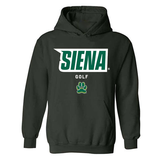 Siena - NCAA Men's Golf : KC Nickel - Classic Shersey Hooded Sweatshirt-0