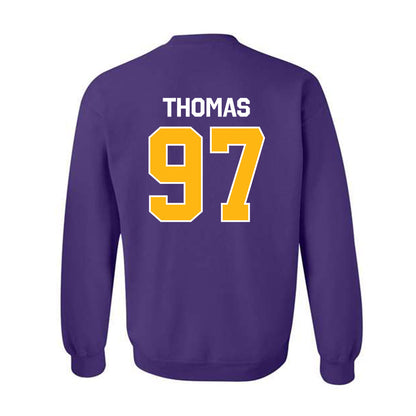Northern Iowa - NCAA Football : Theo Thomas - Classic Shersey Crewneck Sweatshirt-1