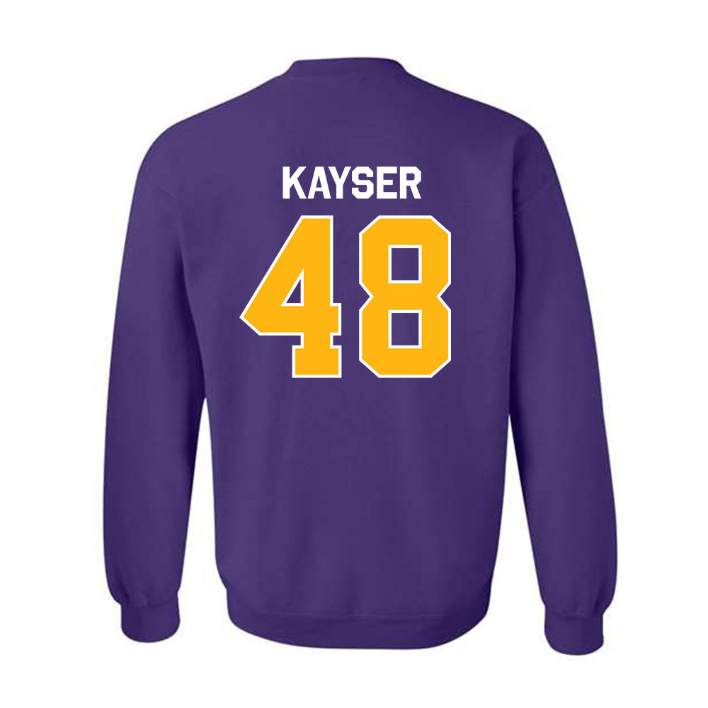 Northern Iowa - NCAA Football : Connor Kayser - Classic Shersey Crewneck Sweatshirt-1