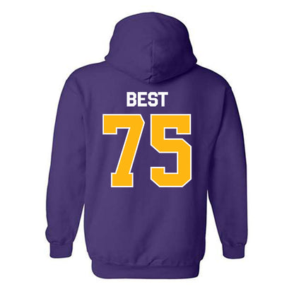 Northern Iowa - NCAA Football : Connor Best - Classic Shersey Hooded Sweatshirt-1