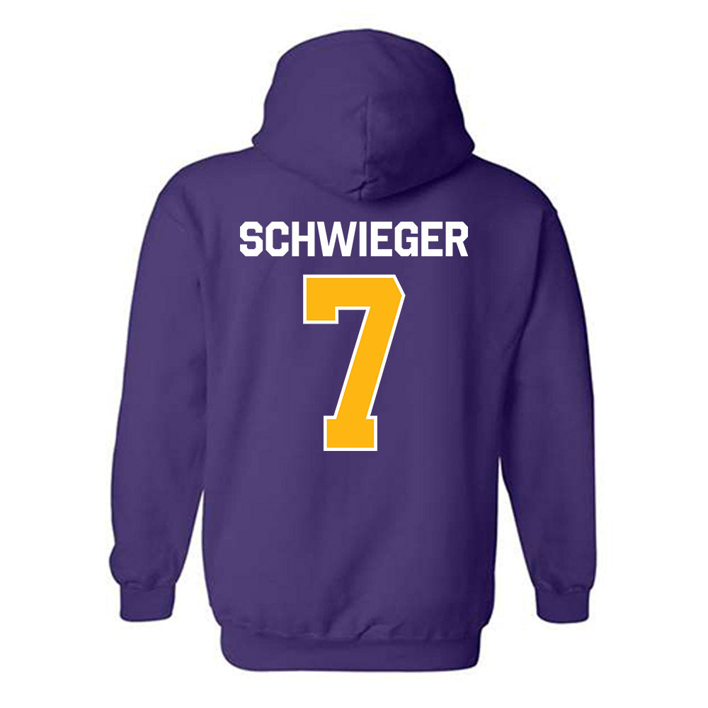 Northern Iowa - NCAA Men's Basketball : Ben Schwieger - Classic Shersey Hooded Sweatshirt-1