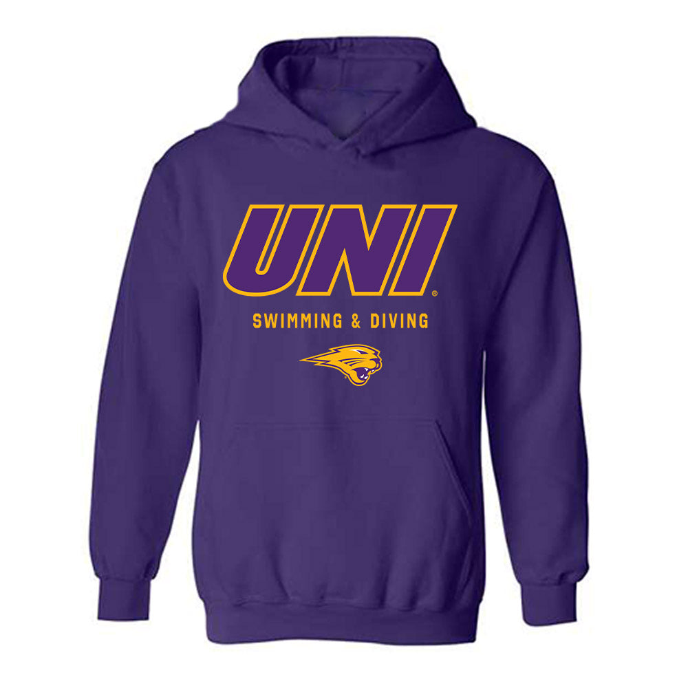 Northern Iowa - NCAA Women's Swimming & Diving : Aspen Cole - Classic Shersey Hooded Sweatshirt-0