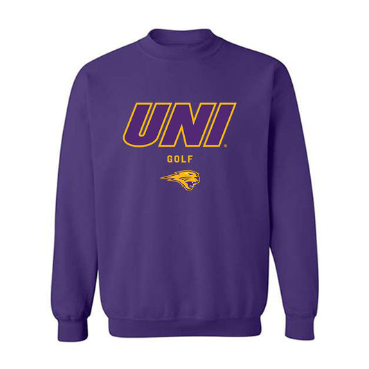 Northern Iowa - NCAA Men's Golf : Anthony Galvin - Classic Shersey Crewneck Sweatshirt-0