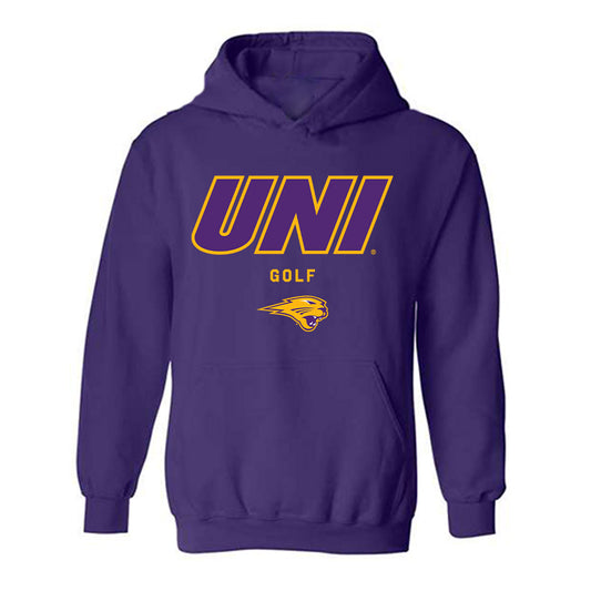 Northern Iowa - NCAA Men's Golf : Anthony Galvin - Classic Shersey Hooded Sweatshirt-0