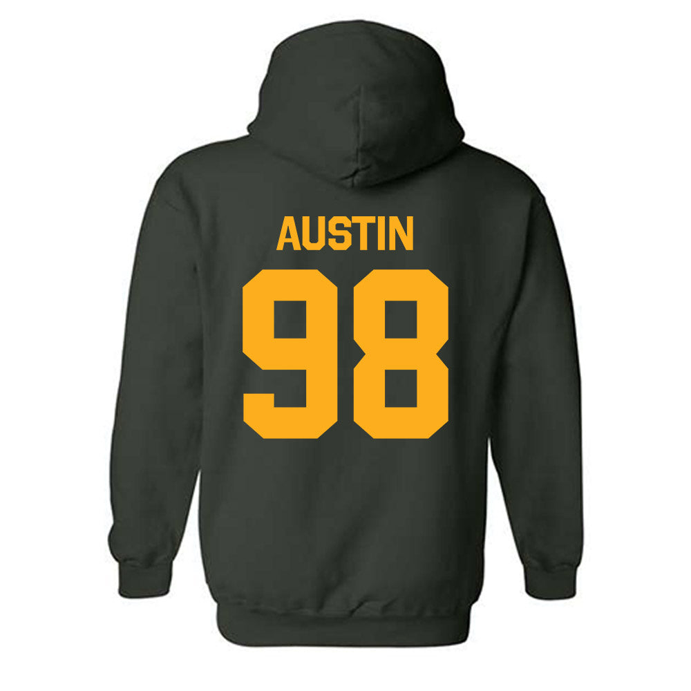 Wayne State - NCAA Football : Justhin Austin - Classic Shersey Hooded Sweatshirt-1