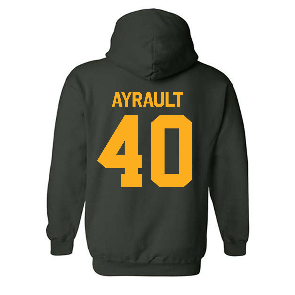 Wayne State - NCAA Men's Basketball : Adam Ayrault - Classic Shersey Hooded Sweatshirt-1