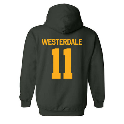 Wayne State - NCAA Men's Basketball : Luke Westerdale - Classic Shersey Hooded Sweatshirt-1