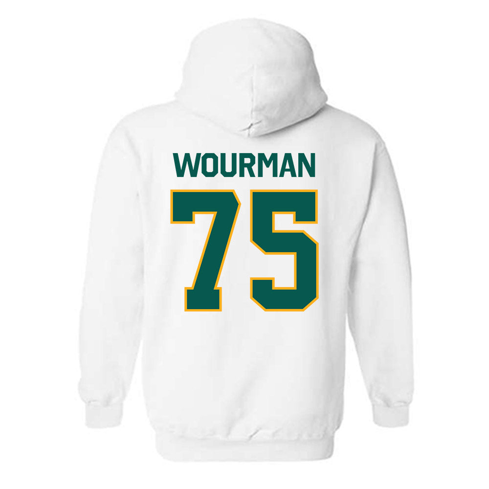Wayne State - NCAA Football : Richardo Wourman - Classic Shersey Hooded Sweatshirt-1