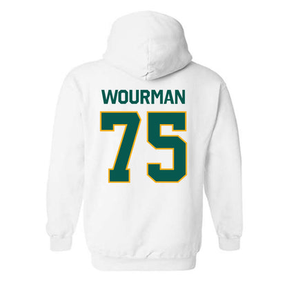 Wayne State - NCAA Football : Richardo Wourman - Classic Shersey Hooded Sweatshirt-1