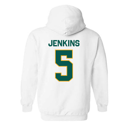 Wayne State - NCAA Men's Basketball : Jalen Jenkins - Classic Shersey Hooded Sweatshirt-1