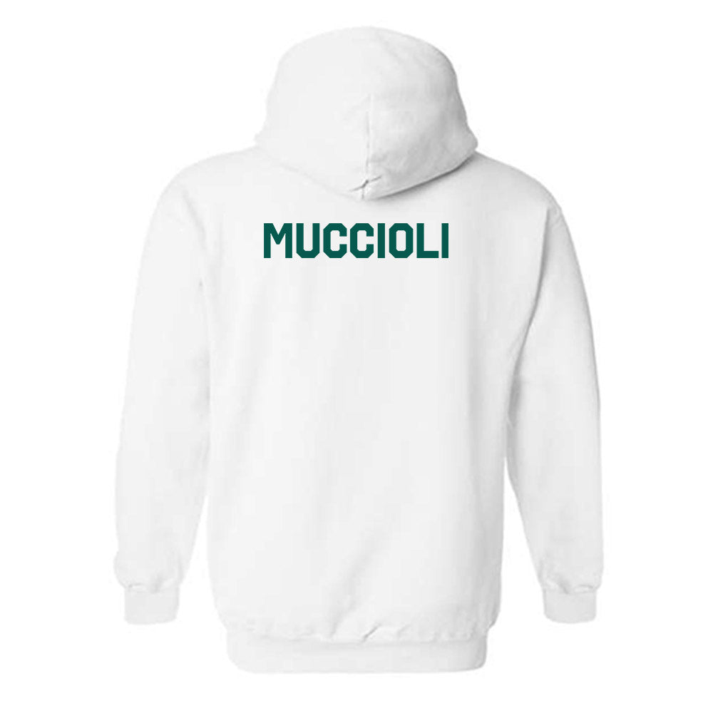 Wayne State - NCAA Women's Swimming & Diving : Diana Muccioli - Classic Shersey Hooded Sweatshirt-1