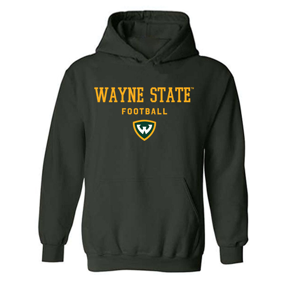 Wayne State - NCAA Football : Jordan Hutchinson - Classic Shersey Hooded Sweatshirt-0