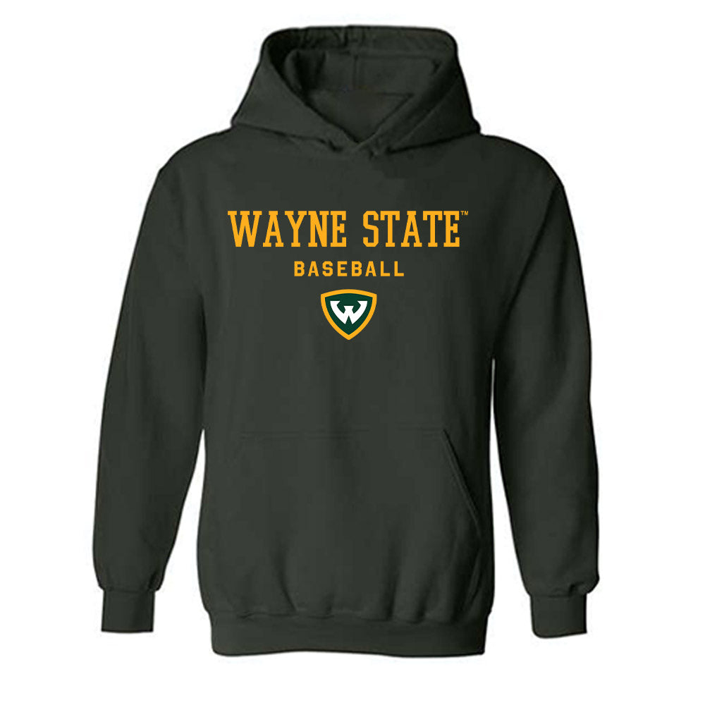 Wayne State - NCAA Baseball : Gabe Zeldes - Classic Shersey Hooded Sweatshirt-0