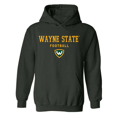 Wayne State - NCAA Football : Nick Turner - Classic Shersey Hooded Sweatshirt-0