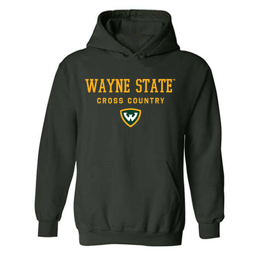 Wayne State - NCAA Men's Cross Country : Parks Allen - Classic Shersey Hooded Sweatshirt-0